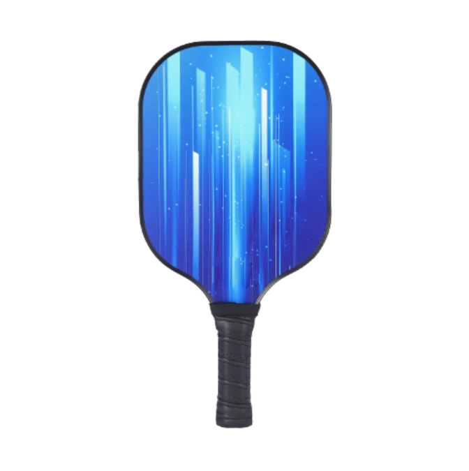 Blue Vertical Stripe Design Pickleball Paddle – High-Performance Lightweight Choice (PKR-0011)