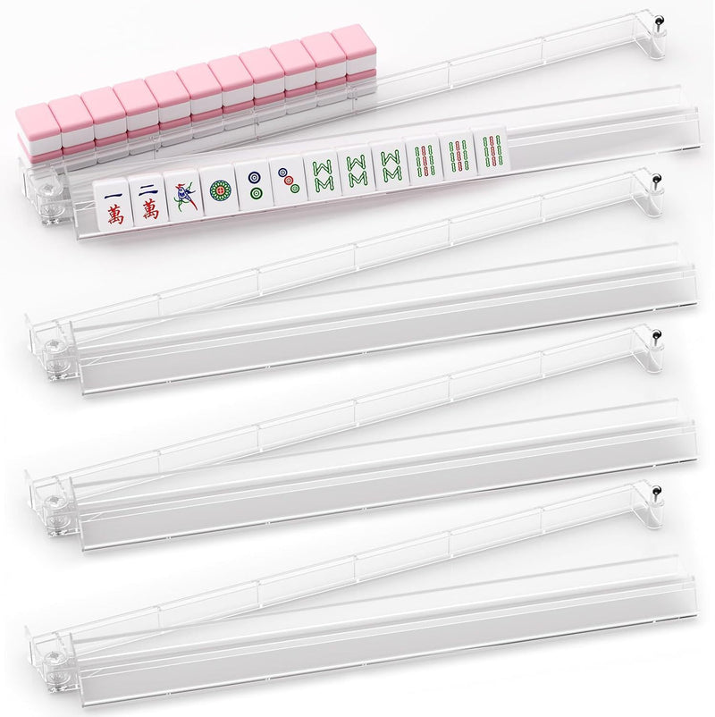 Mahjongg Tile Pushing Ruler – 4‑Pack, Convenient and Durable Mahjongg Rack (MJ-RK-0001)