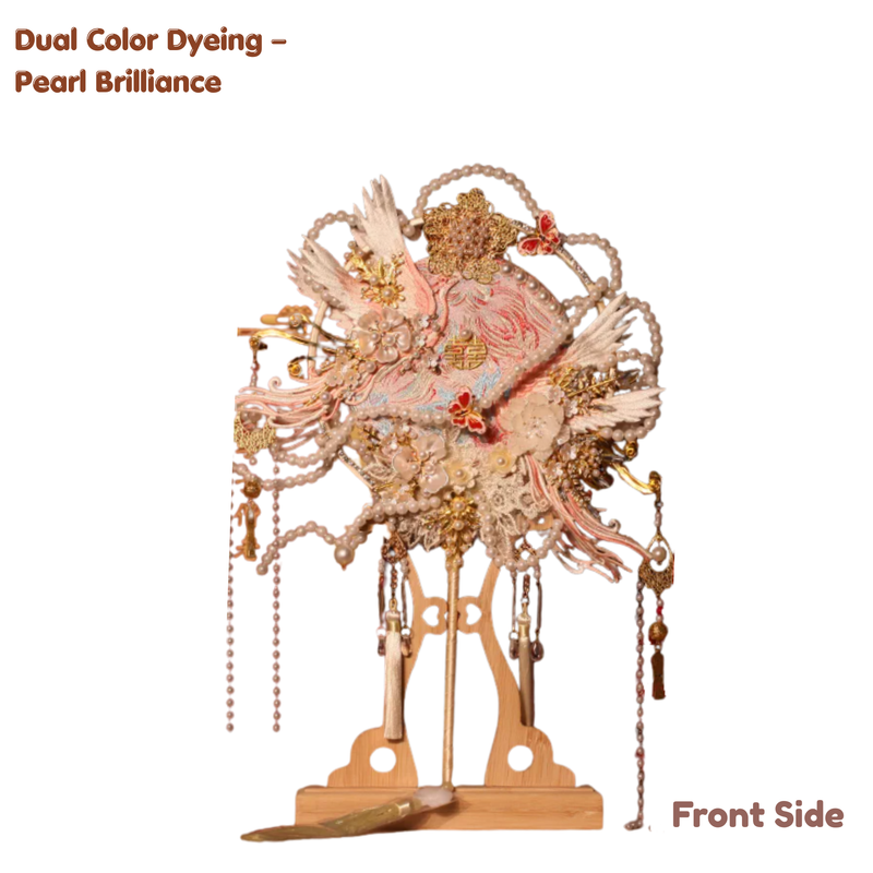 Chinese Bridal Round Fan – Vintage Wedding Style (IP-0027)
