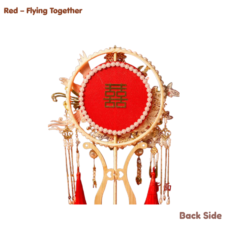Chinese Bridal Round Fan – Vintage Wedding Style (IP-0030)