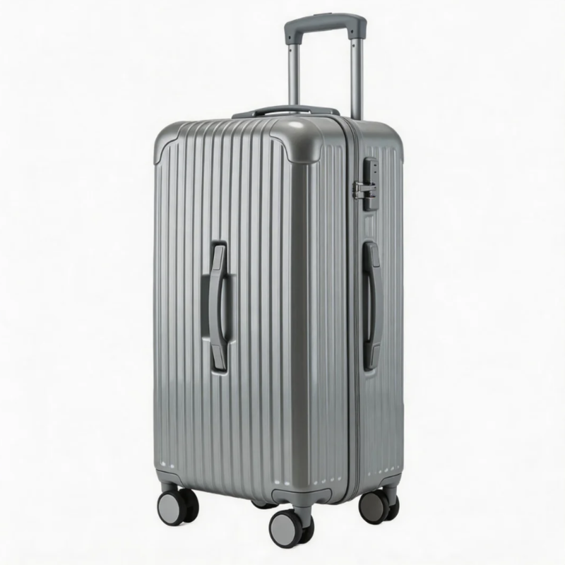 Large Capacity Durable Suitcase – Sports Thickened (Silver) (TR-HARD-0044)