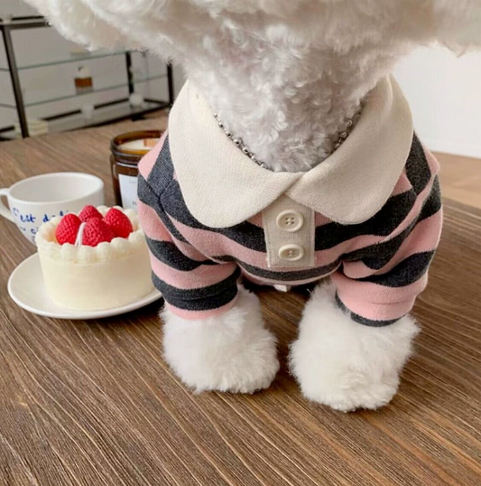 Spring and summer striped lightweight polo shirt (PC-0004)