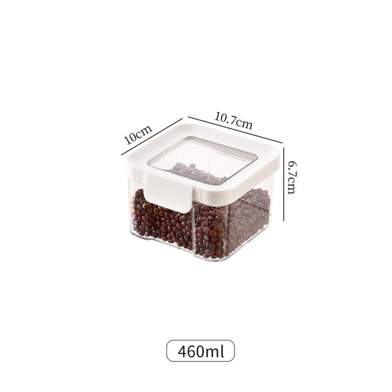 Sealed Kitchen Storage Jars – Anti-Insect, Anti-Moisture, Clear Glass (HK-FS-0001)