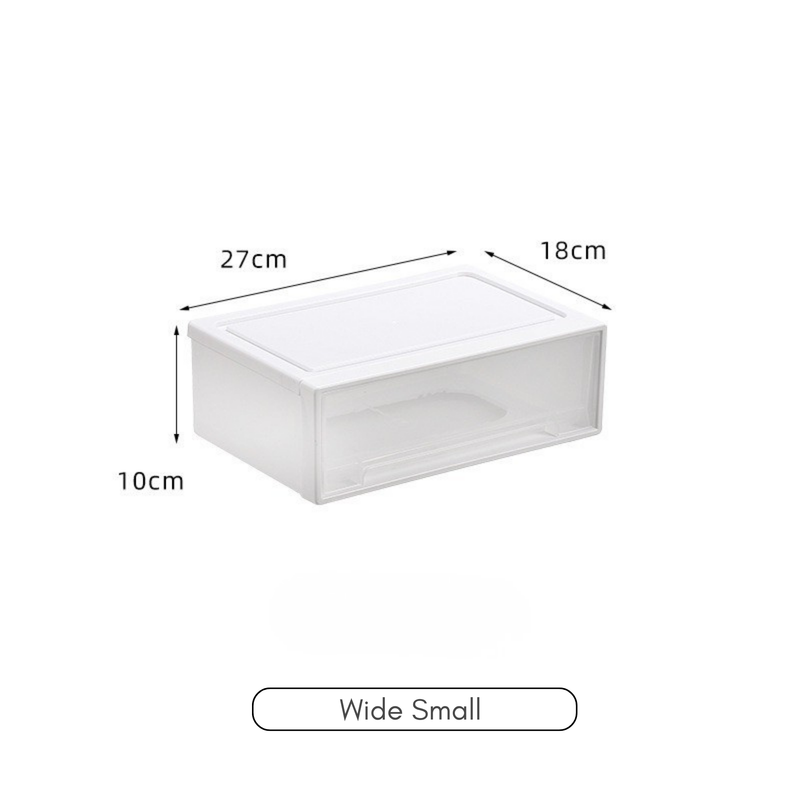 Drawer‑Type Storage Organizer – Plastic Clothes & Underwear Storage Box (HS-BO-0003)