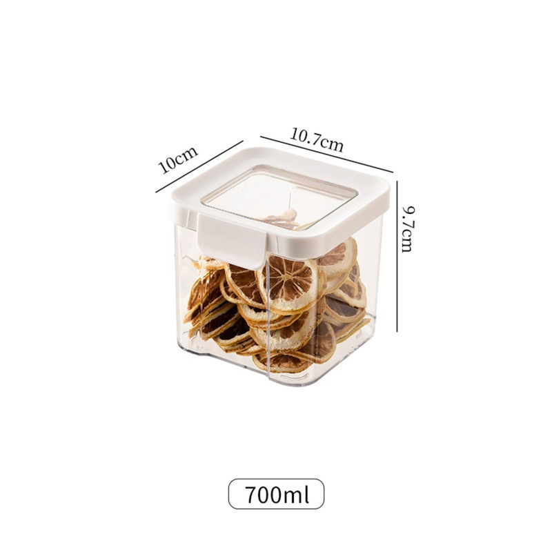 Sealed Kitchen Storage Jars – Anti-Insect, Anti-Moisture, Clear Glass (HK-FS-0001)