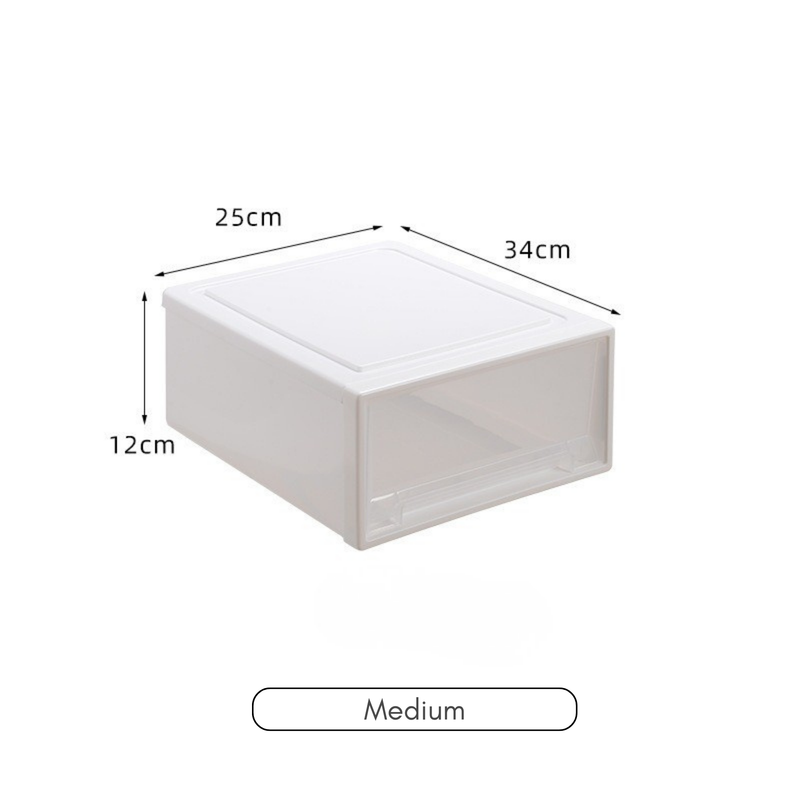 Drawer‑Type Storage Organizer – Plastic Clothes & Underwear Storage Box (HS-BO-0003)