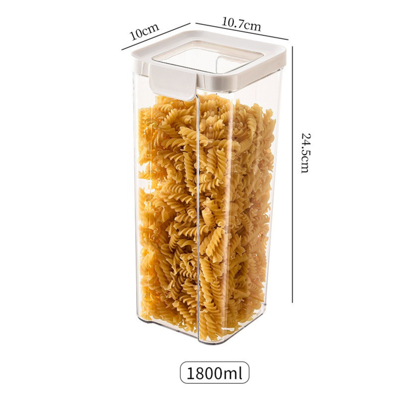 Sealed Kitchen Storage Jars – Anti-Insect, Anti-Moisture, Clear Glass (HK-FS-0001)