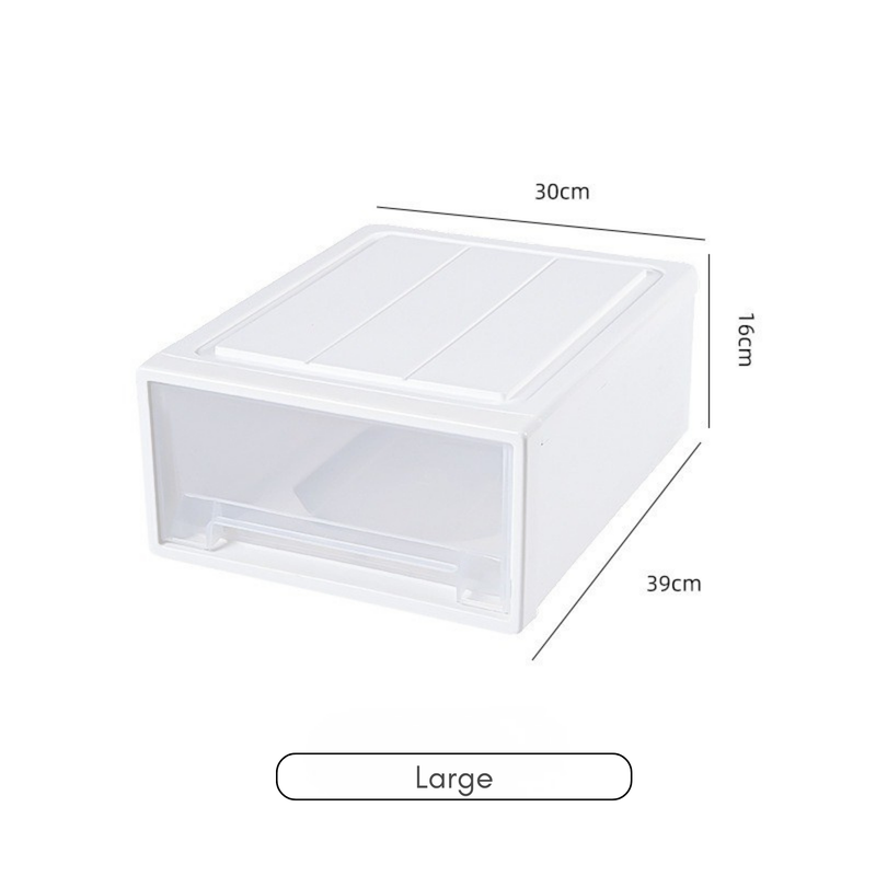 Drawer‑Type Storage Organizer – Plastic Clothes & Underwear Storage Box (HS-BO-0003)