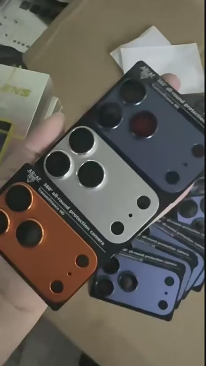 iPhone 17 Pro 鏡頭膜一體式底殼，搭配後置相機保護膜 (CA-0003)