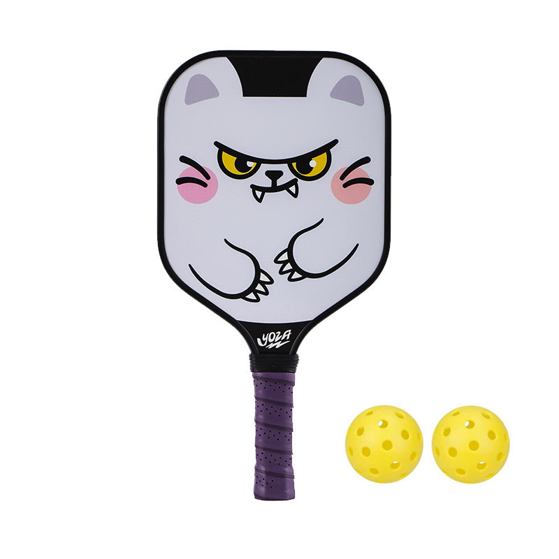 Sassy Cat Pickleball Paddle – Playful Fiberglass for Kids (PCR-0041)