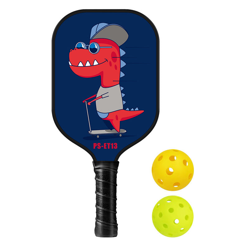 Skateboarding T-Rex Pickleball Paddle – Carbon Fiber for Kids (PCR-0042)