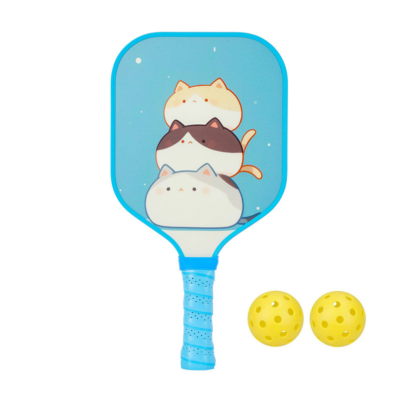 Stacked Cute Cats Pickleball Paddle – Lightweight Fiberglass for Kids (PCR-0023)
