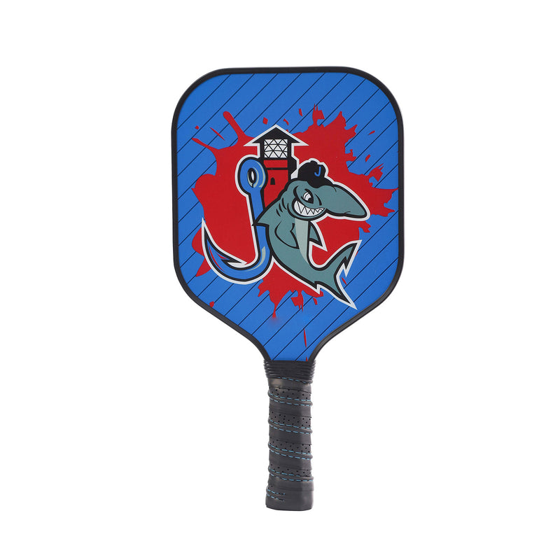Kids Pickleball Paddle – Fiberglass Material with Cartoon Fish Pattern Design (PCR-0013)