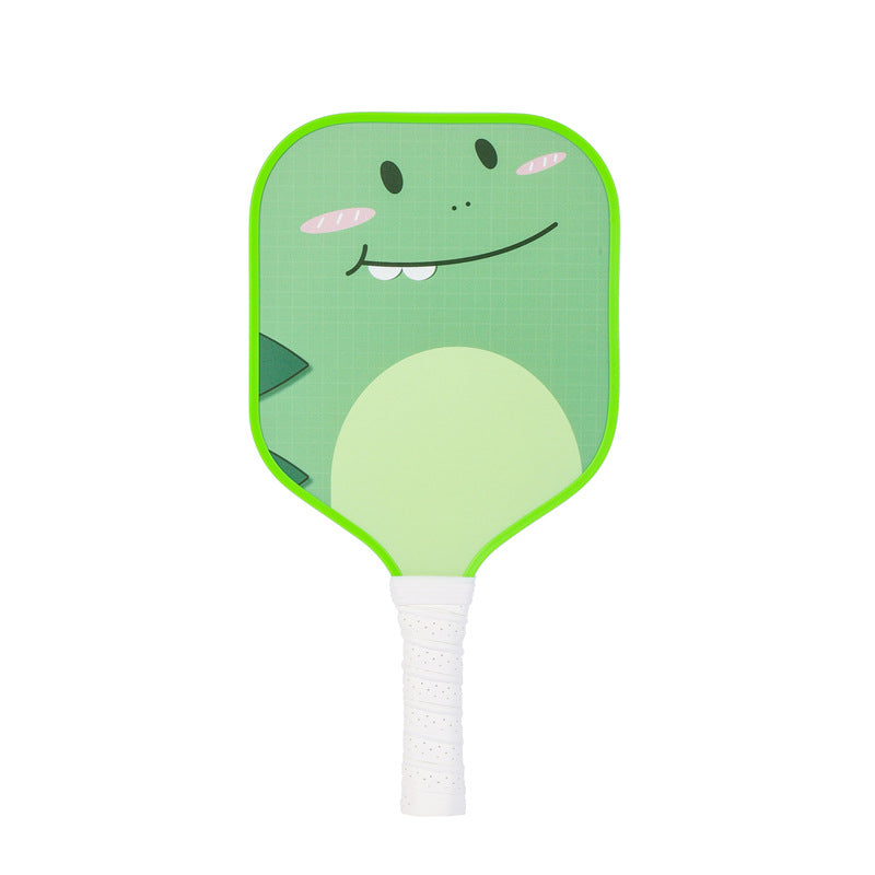 Kids Pickleball Paddle – Fiberglass Material with Cute Cartoon Frog Pattern Design (PCR-0015)