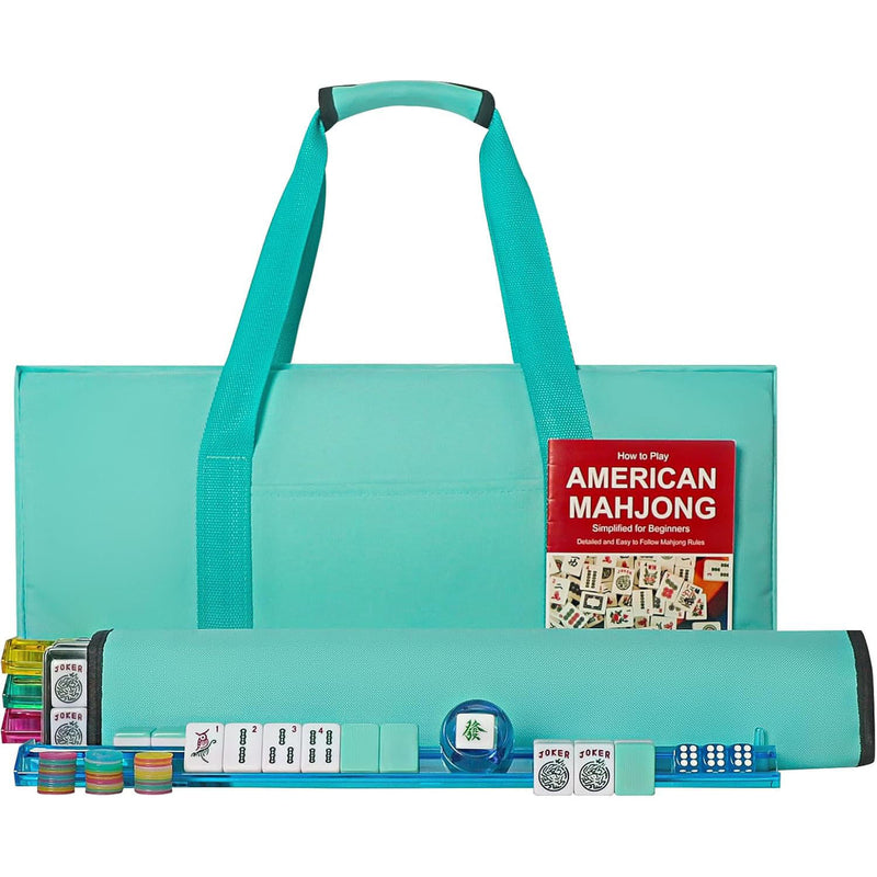 American Mahjong Storage Bag 3-Piece Set – Christmas Color – Great Gift for Mahjong Lovers  Bags only. (MJ-CP-0013)