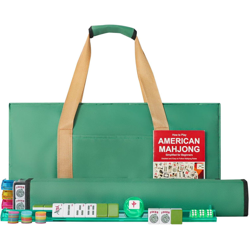 American Mahjong Storage Bag 3-Piece Set – Christmas Color – Great Gift for Mahjong Lovers  Bags only. (MJ-CP-0013)