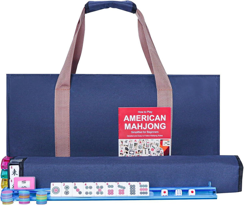 American Mahjong Storage Bag 3-Piece Set – Christmas Color – Great Gift for Mahjong Lovers  Bags only. (MJ-CP-0013)