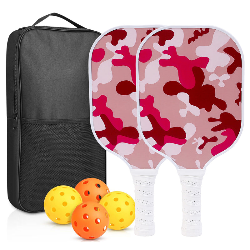Stylish Pink Pattern High‑Performance Pickleball Paddle (PKR‑0002)