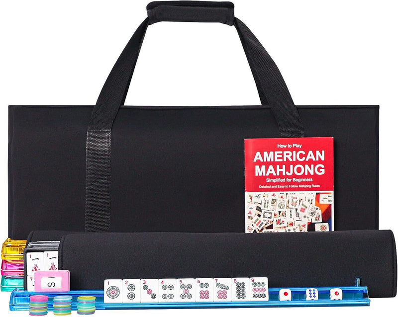 American Mahjong Storage Bag 3-Piece Set – Christmas Color – Great Gift for Mahjong Lovers  Bags only. (MJ-CP-0013)