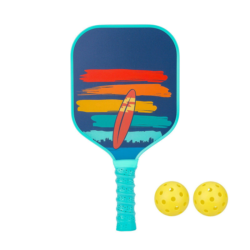 Colorful Surfboard Pickleball Paddle – Vibrant Fiberglass for Kids (PCR-0035)