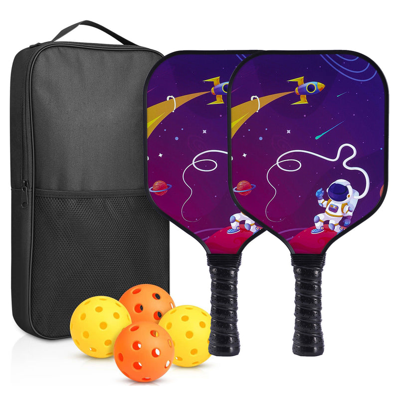 High-Performance Fiberglass Space Astronaut Theme Kids Pickleball Paddle (PCR-0002)