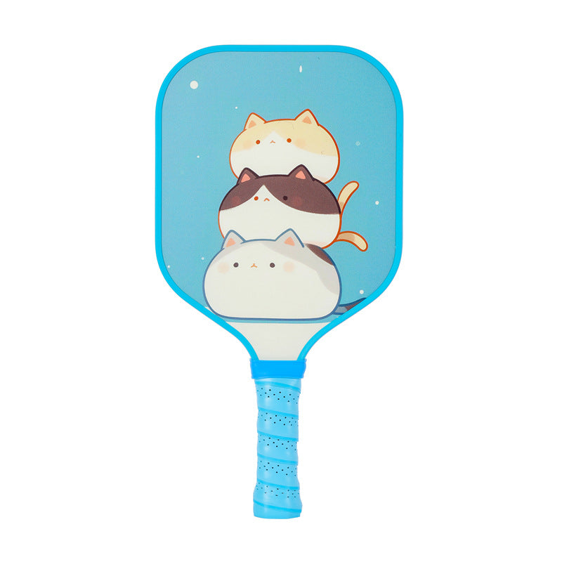 Stacked Cute Cats Pickleball Paddle – Lightweight Fiberglass for Kids (PCR-0023)