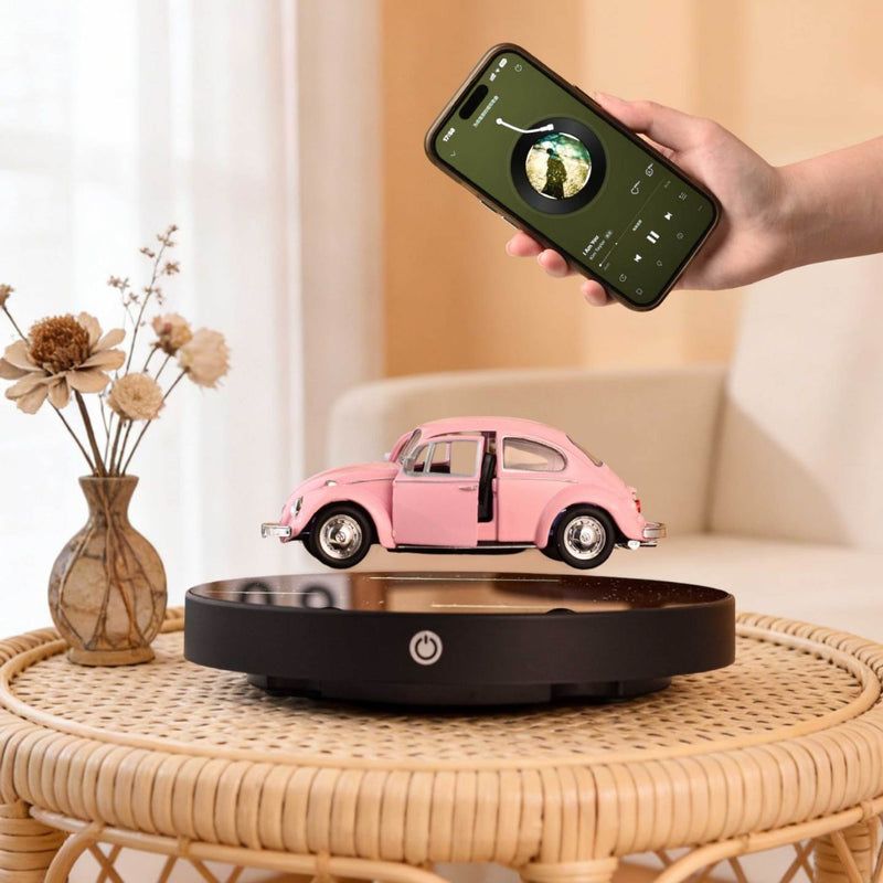 Maglev 1:36 Alloy Car Model – Floating Black Tech Car Decoration with Bluetooth (IP-0041)