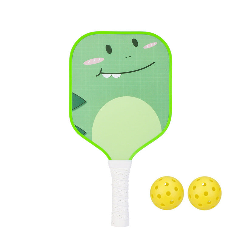 Kids Pickleball Paddle – Fiberglass Material with Cute Cartoon Frog Pattern Design (PCR-0015)