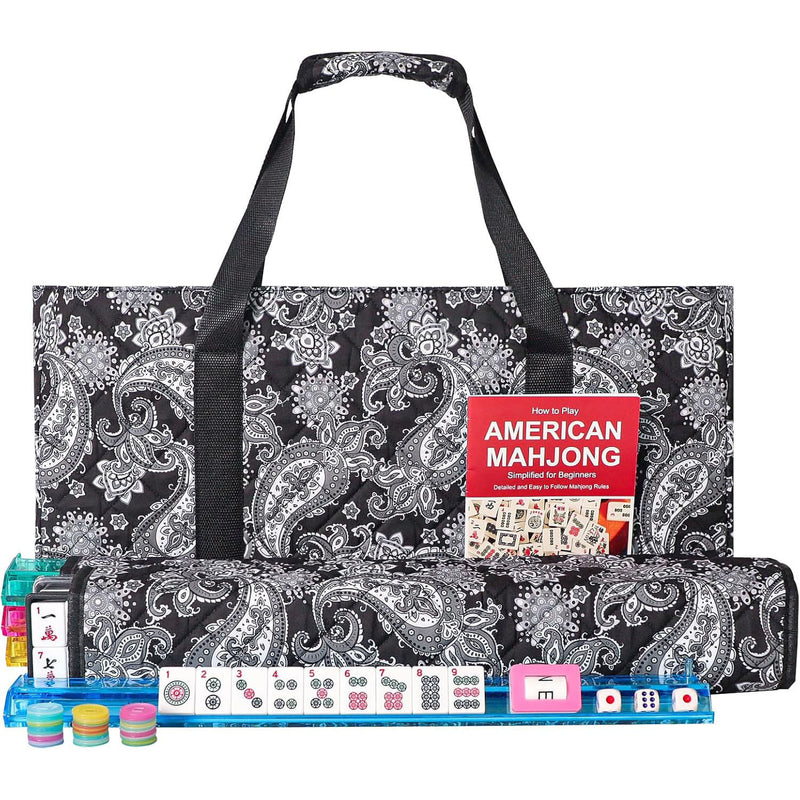American Mahjong Storage Bag 3-Piece Set – Christmas Color – Great Gift for Mahjong Lovers  Bags only. (MJ-CP-0013)