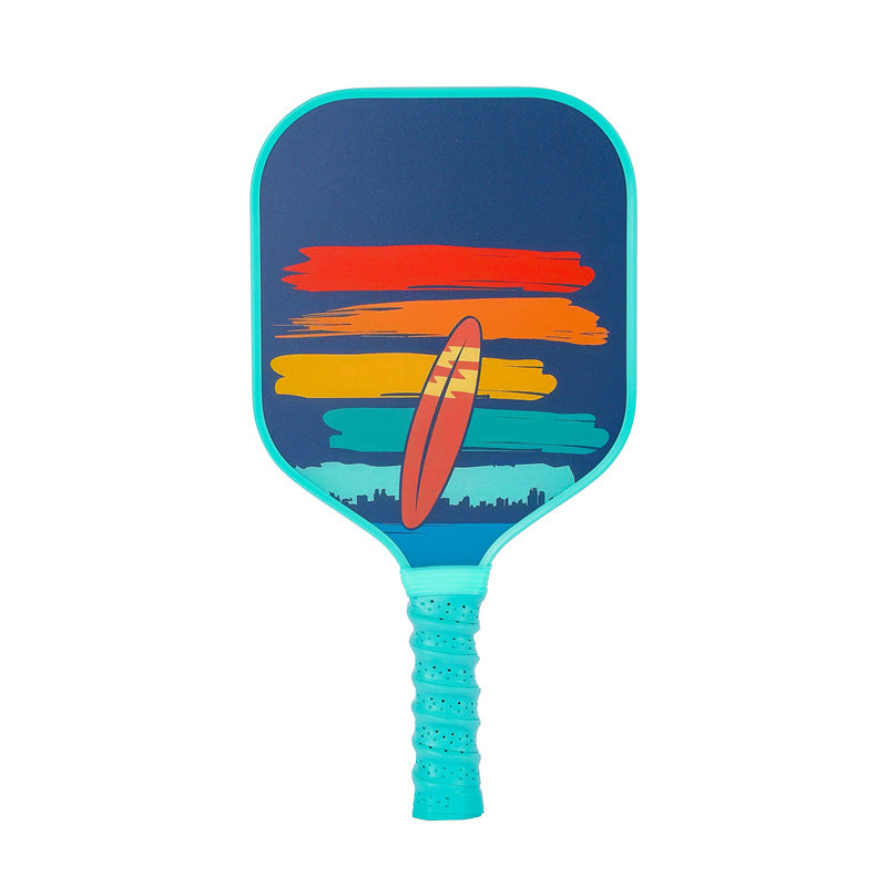 Colorful Surfboard Pickleball Paddle – Vibrant Fiberglass for Kids (PCR-0035)