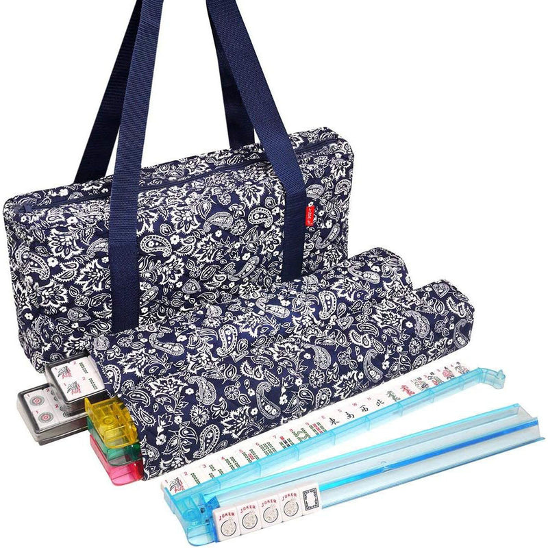 American Mahjong Storage Bag 3-Piece Set – Christmas Color – Great Gift for Mahjong Lovers  Bags only. (MJ-CP-0013)