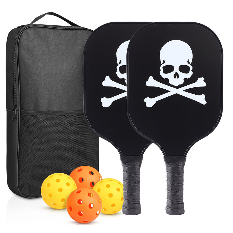 Unique Design Fiberglass Ghost Skull Pickleball Paddle (PKR‑0004)