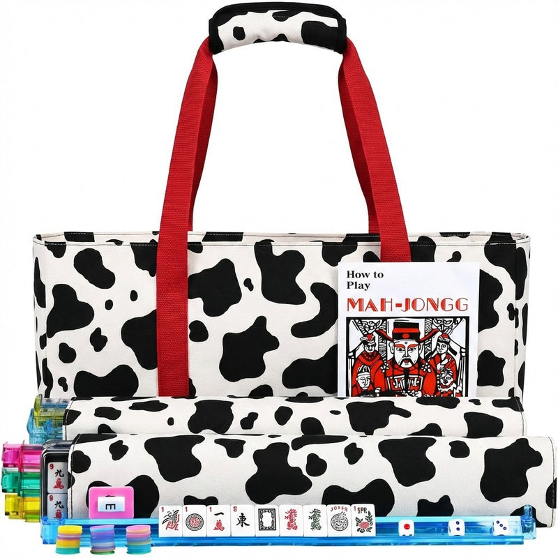 American Mahjong Storage Bag 3-Piece Set with Tiles - Complete Mahjong Set – Great Gift for Mahjong Lovers (MJ-CP-0014)