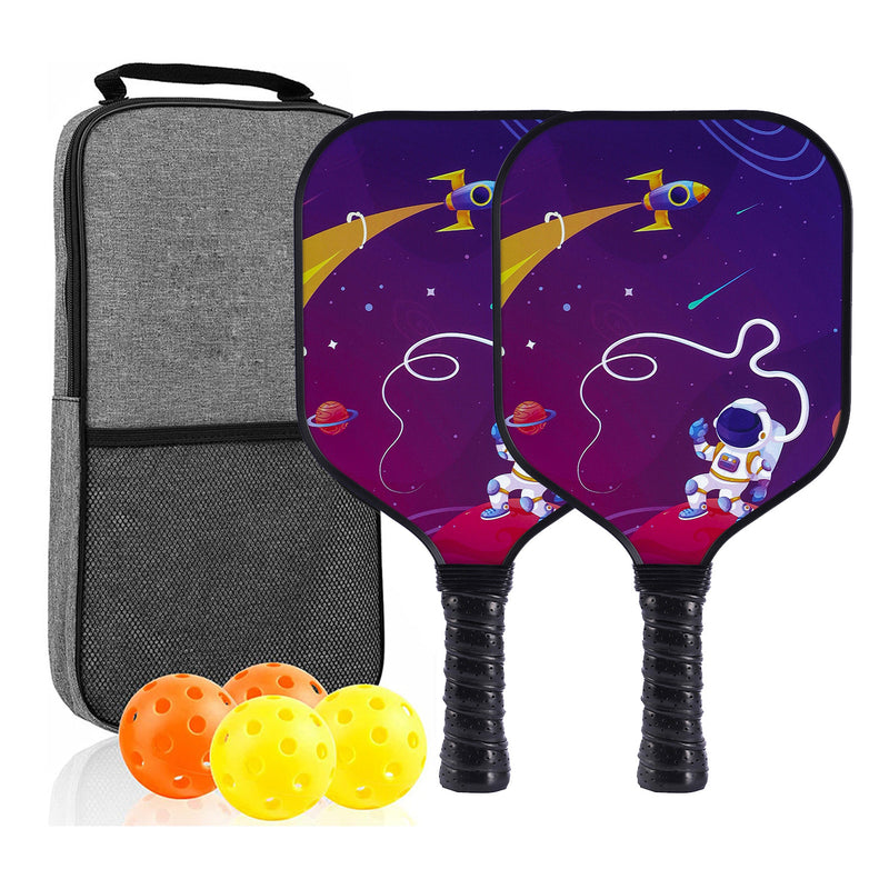 High-Performance Fiberglass Space Astronaut Theme Kids Pickleball Paddle (PCR-0002)