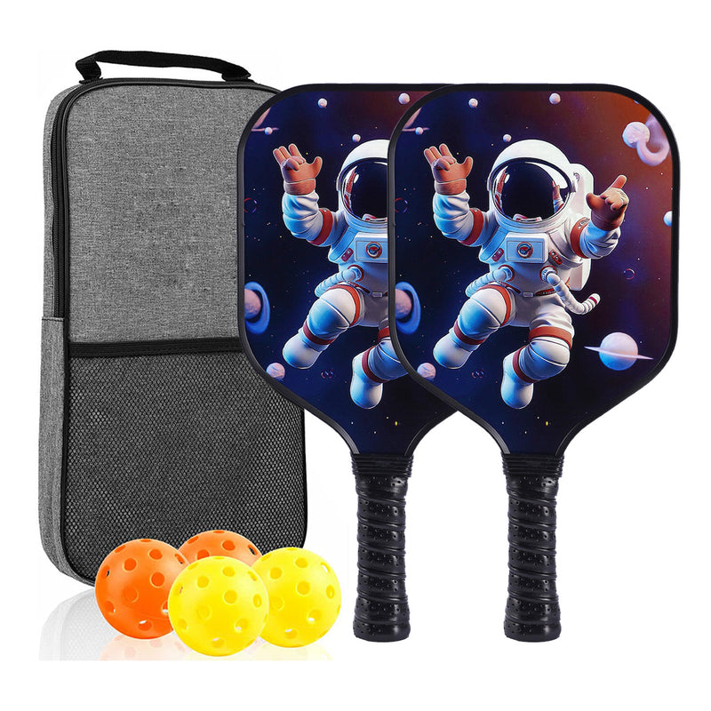 High-Performance Fiberglass Kids Pickleball Paddle – Space Astronaut Design (PCR-0001)