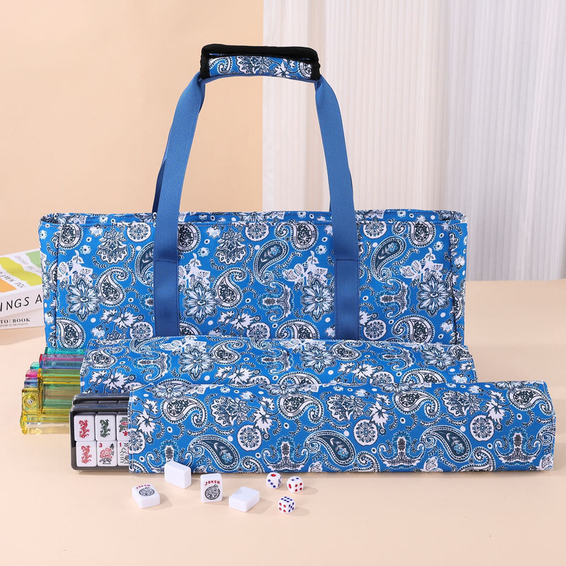 American Mahjong Storage Bag 3-Piece Set – Christmas Color – Great Gift for Mahjong Lovers  Bags only. (MJ-CP-0013)