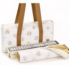 American Mahjong Storage Bag 3-Piece Set with Tiles - Complete Mahjong Set – Great Gift for Mahjong Lovers (MJ-CP-0014)