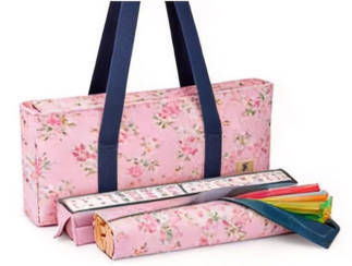 American Mahjong Storage Bag 3-Piece Set with Tiles - Complete Mahjong Set – Great Gift for Mahjong Lovers (MJ-CP-0014)