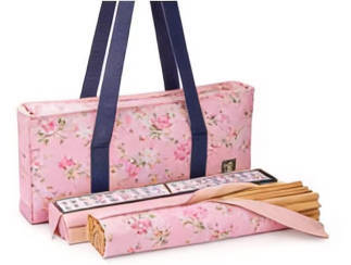 American Mahjong Storage Bag 3-Piece Set with Tiles - Complete Mahjong Set – Great Gift for Mahjong Lovers (MJ-CP-0014)
