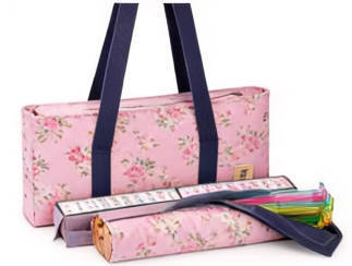 American Mahjong Storage Bag 3-Piece Set with Tiles - Complete Mahjong Set – Great Gift for Mahjong Lovers (MJ-CP-0014)