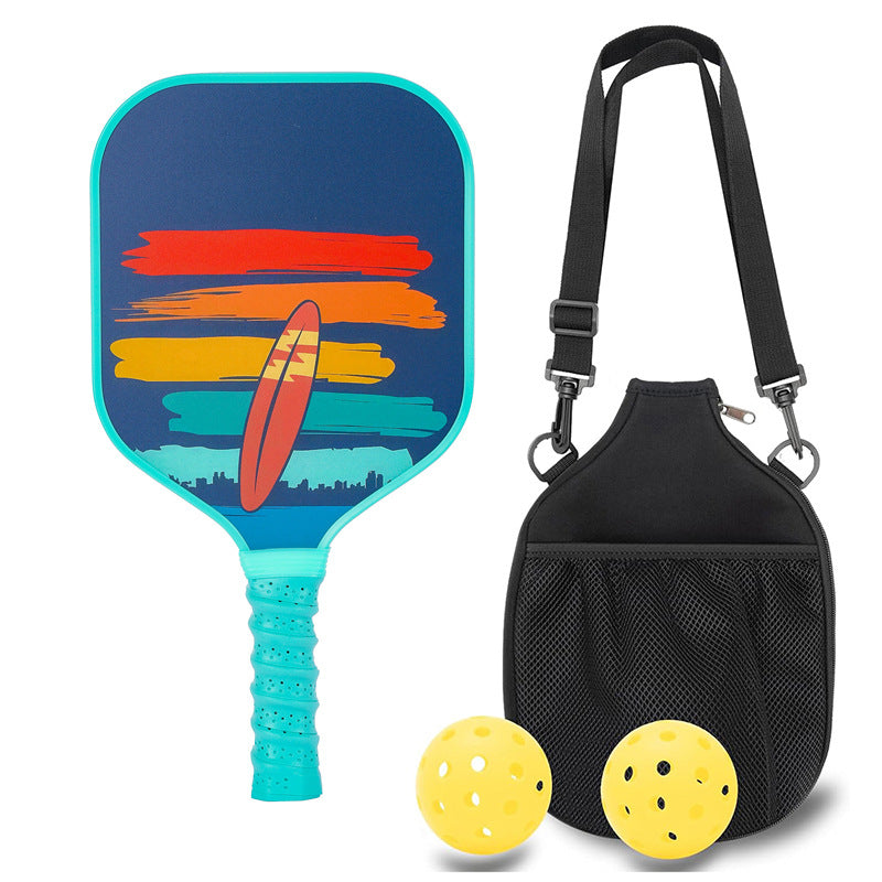 Colorful Surfboard Pickleball Paddle – Vibrant Fiberglass for Kids (PCR-0035)