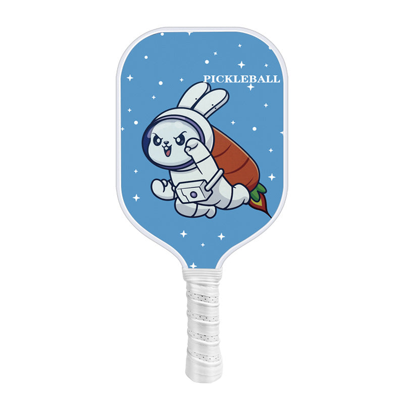 Astronaut Rabbit Rocket Pickleball Paddle – Carbon Fiber for Kids (PCR-0046)