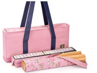 American Mahjong Storage Bag 3-Piece Set with Tiles - Complete Mahjong Set – Great Gift for Mahjong Lovers (MJ-CP-0014)