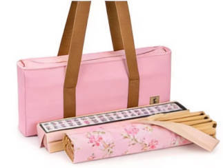 American Mahjong Storage Bag 3-Piece Set with Tiles - Complete Mahjong Set – Great Gift for Mahjong Lovers (MJ-CP-0014)