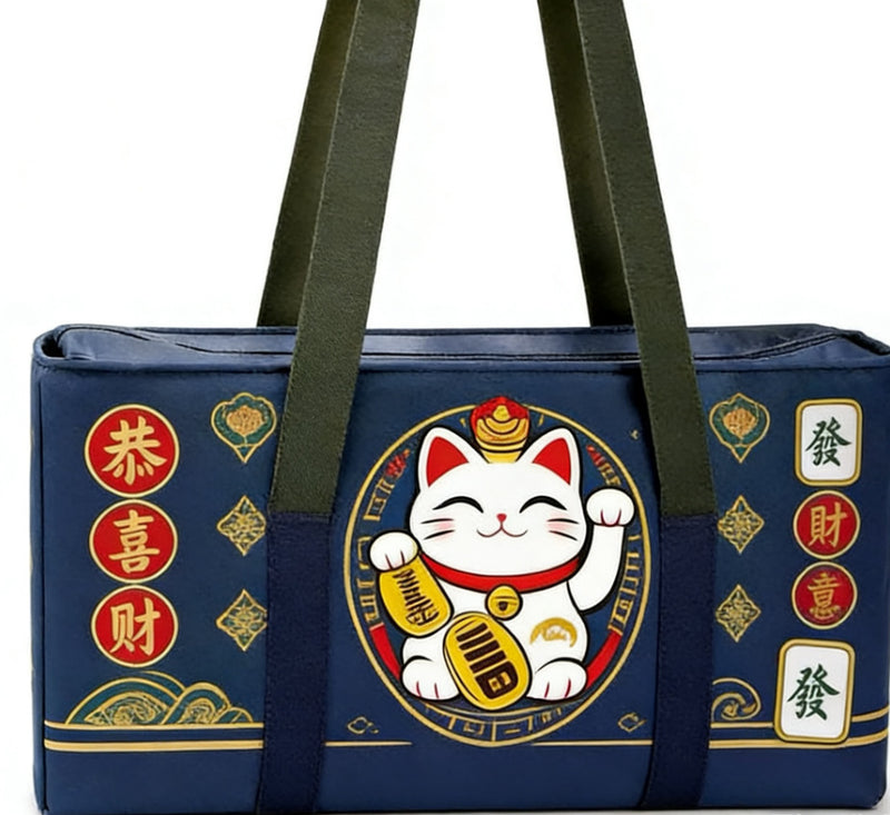 American Mahjong Storage Bag 3-Piece Set with Tiles - Complete Mahjong Set – Great Gift for Mahjong Lovers (MJ-CP-0014)