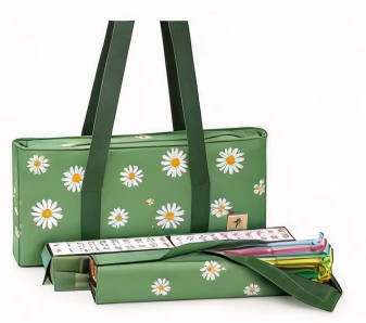 American Mahjong Storage Bag 3-Piece Set with Tiles - Complete Mahjong Set – Great Gift for Mahjong Lovers (MJ-CP-0014)
