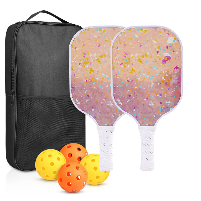 Pink Confetti Design Pickleball Paddle – Lightweight Durable High-Performance Choice (PKR-0008)
