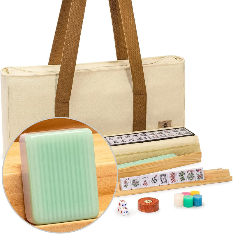 American Mahjong Storage Bag 3-Piece Set – Christmas Color – Great Gift for Mahjong Lovers  Bags only. (MJ-CP-0013)